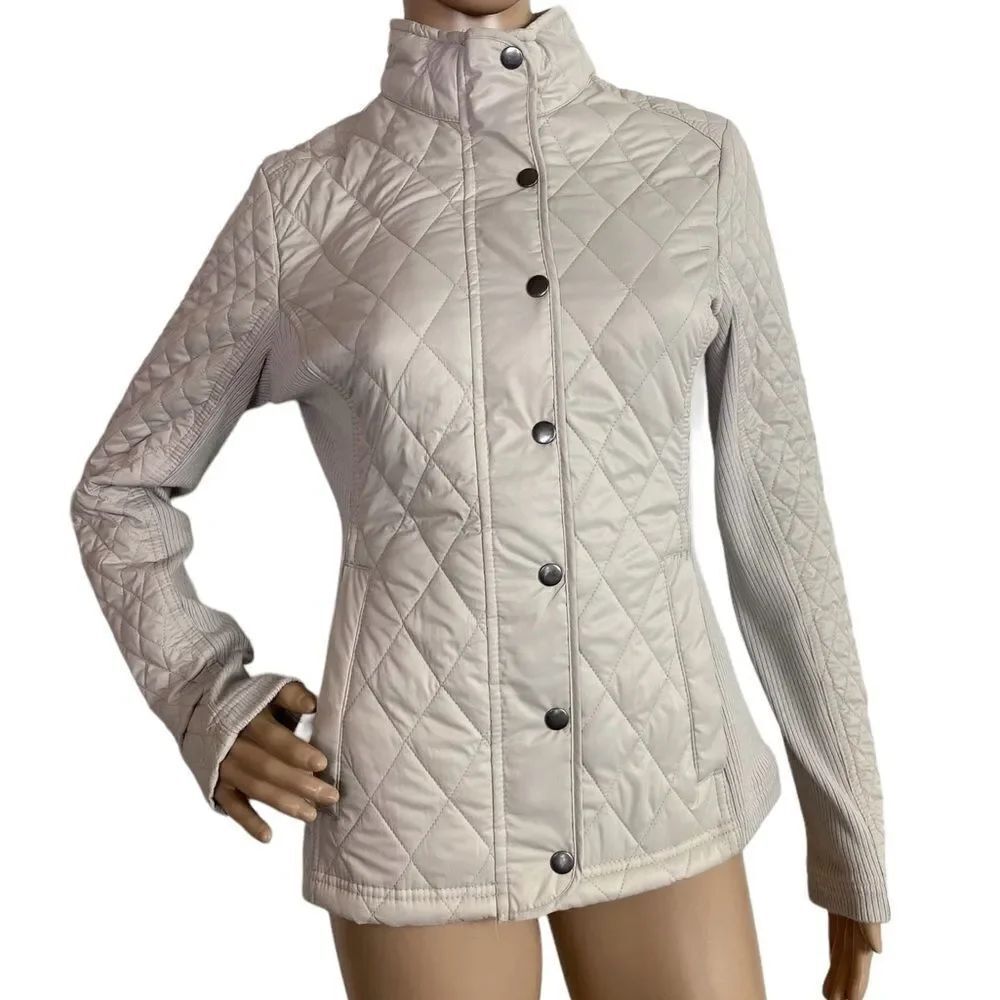 Merona S/P beige quilted jacket